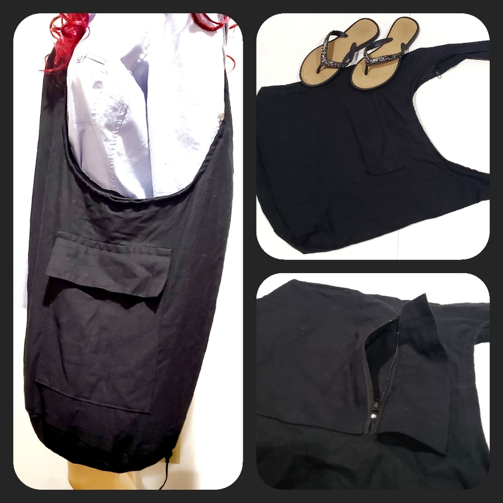 Your Cozy Black Fabric Crossbody Shoulder Bag Tote Purse Handbag Purse Travel